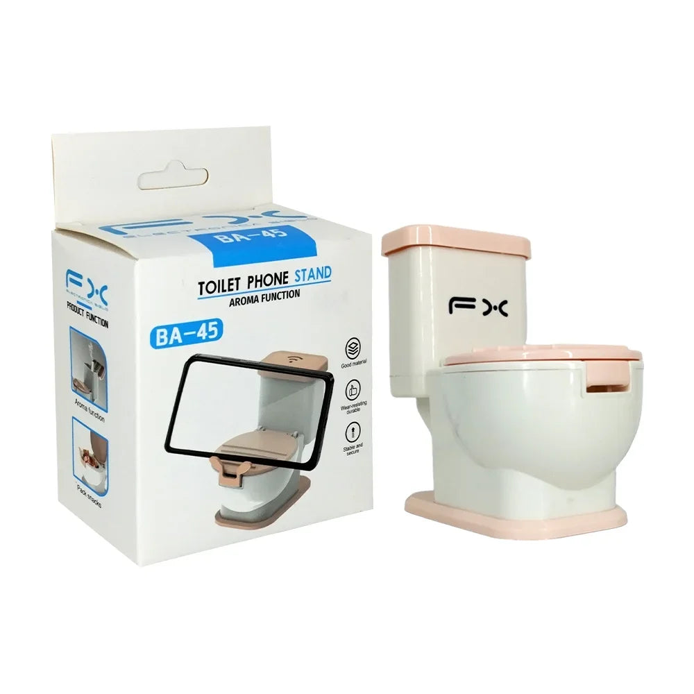 [GDL] Multifunctional bathroom/toilet shaped smartphone holder with aroma function / toilet phone stand / ba-45