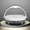 Wireless Charger With Bedside Night Light Digital Alarm Clock Smart Touch Control Home Table Light Lamp Speaker