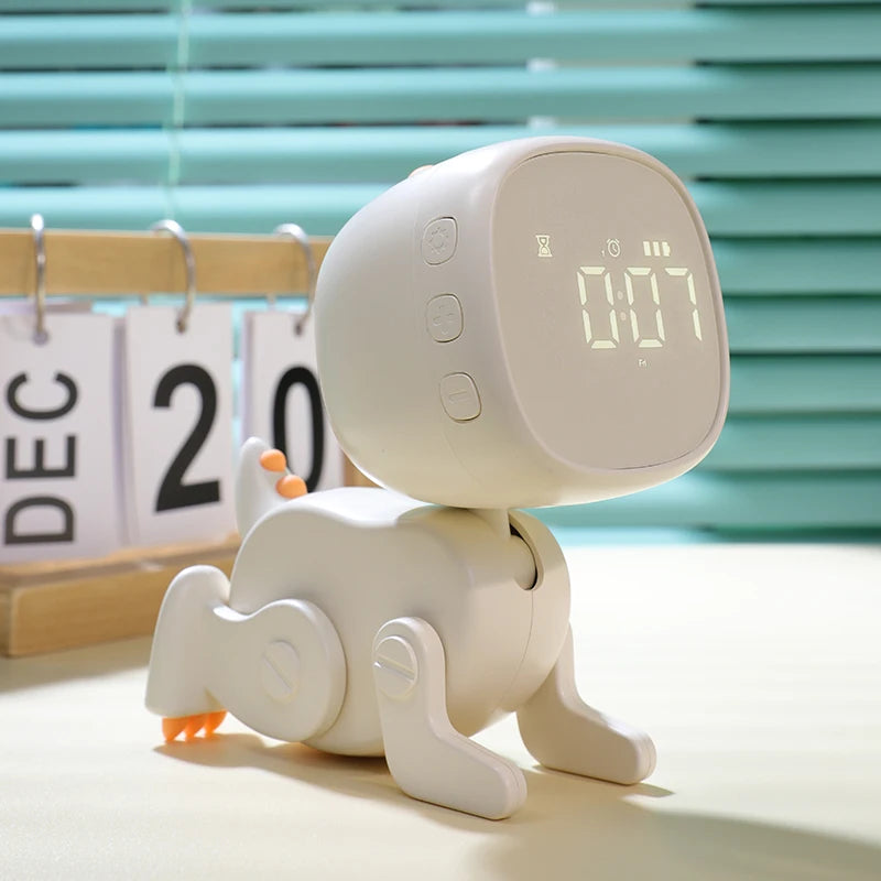 Funny Cute Dinosaur Digital Alarm Clock Smart Table Clock for Children with Night Light Bedside and Desktop Kids Sleep Trainer