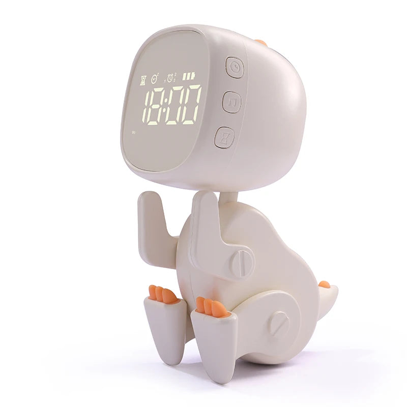 Funny Cute Dinosaur Digital Alarm Clock Smart Table Clock for Children with Night Light Bedside and Desktop Kids Sleep Trainer