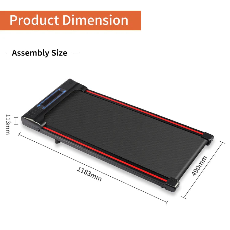 Accept Sports Machine Mini Electric Walking Pad Portable Treadmill Indoor Multi-function Treadmill Gym Equipment