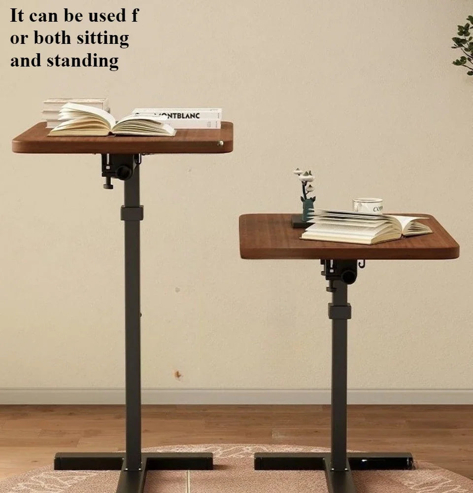 Mobile Bedside Table Household Office Desk Bedroom Folding Tables Student Dormitory Elevating Computer Desk Movable Workbench