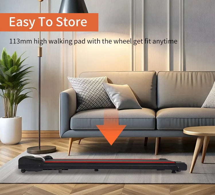 Accept Sports Machine Mini Electric Walking Pad Portable Treadmill Indoor Multi-function Treadmill Gym Equipment