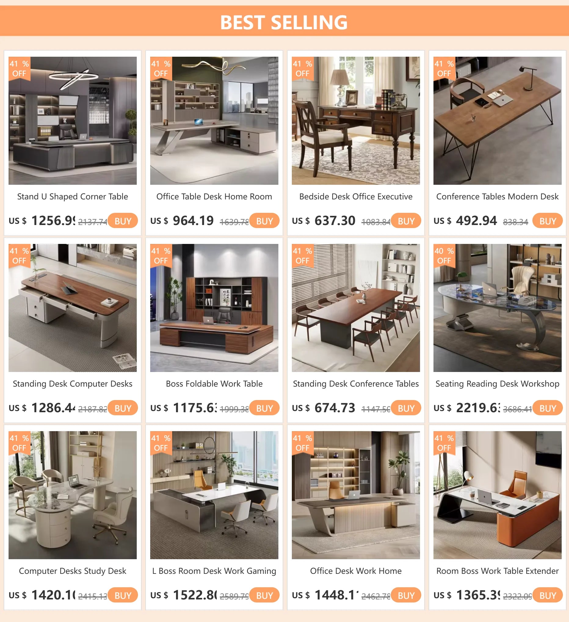 Home Furniture Reading Desk Auxiliary Table Room Executive Desks Study Bedside Bedroom Computer Silla De Escritorio Offices