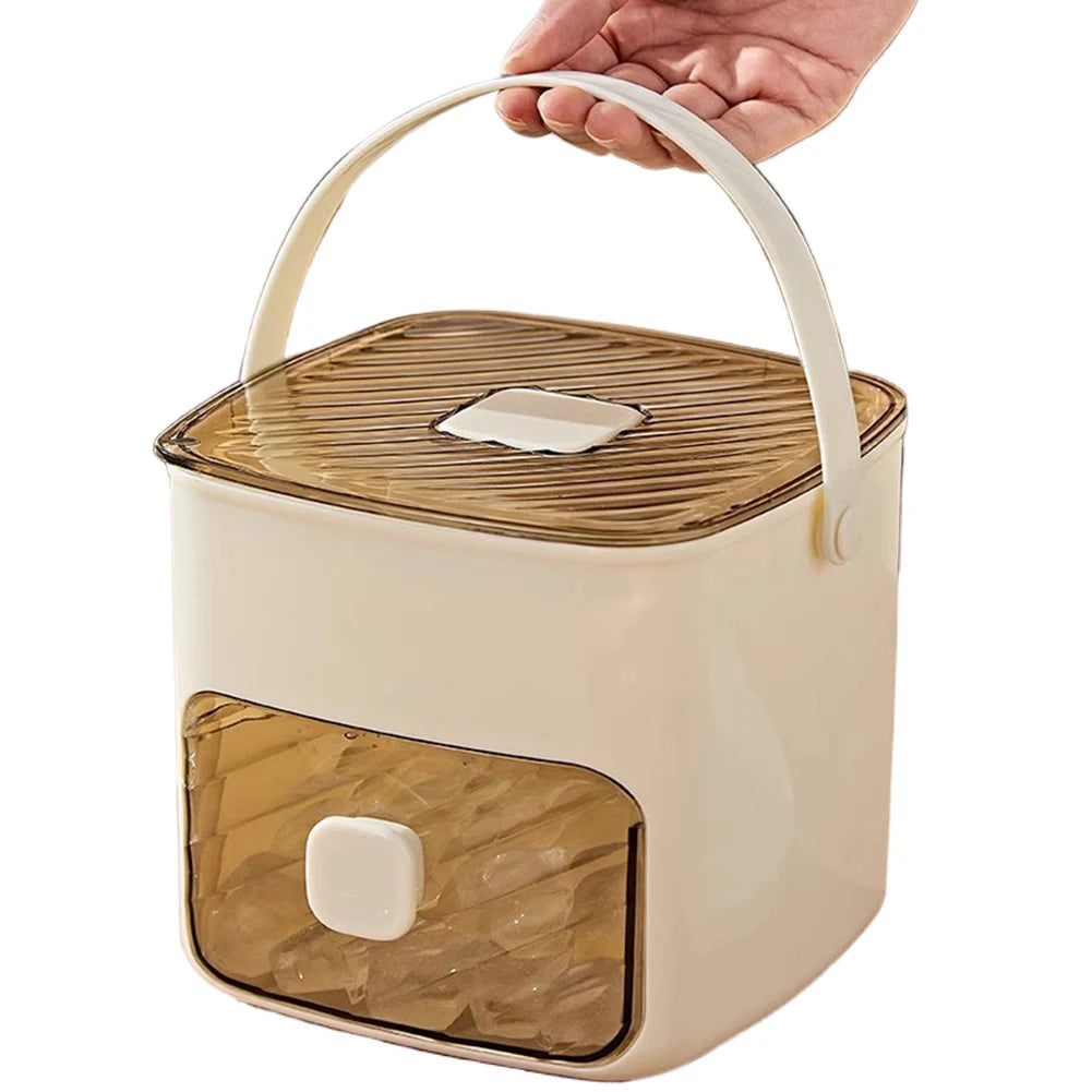 Portable Ice Maker Machine & Drawer Countertop Ice Cube Maker Compact Ice Maker Machine for Home Kitchen Camping RV Office