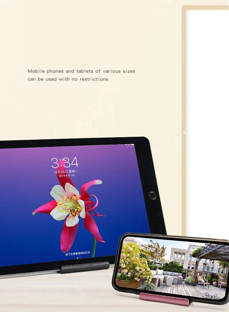 Phone Holder Stand Mobile Smartphone Support Tablet Stand for iPhone Desk Cell Phone Holder Stand Portable Mobile Holder Mount