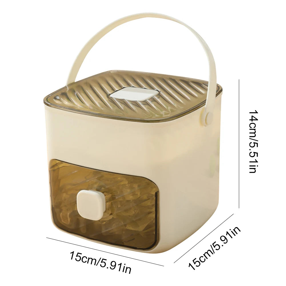 Portable Ice Maker Machine & Drawer Countertop Ice Cube Maker Compact Ice Maker Machine for Home Kitchen Camping RV Office