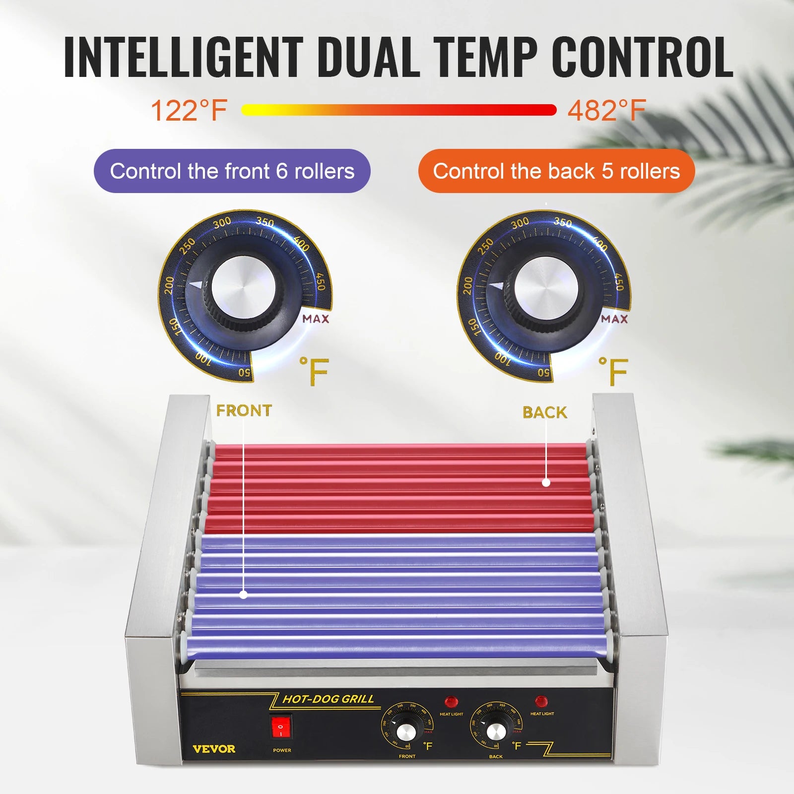 SucceBuy 5/7/11 Rods Commercial Hot Dog Roller Electric Sausage Maker Barbecue Grill Machine for Camping Party Home Appliance