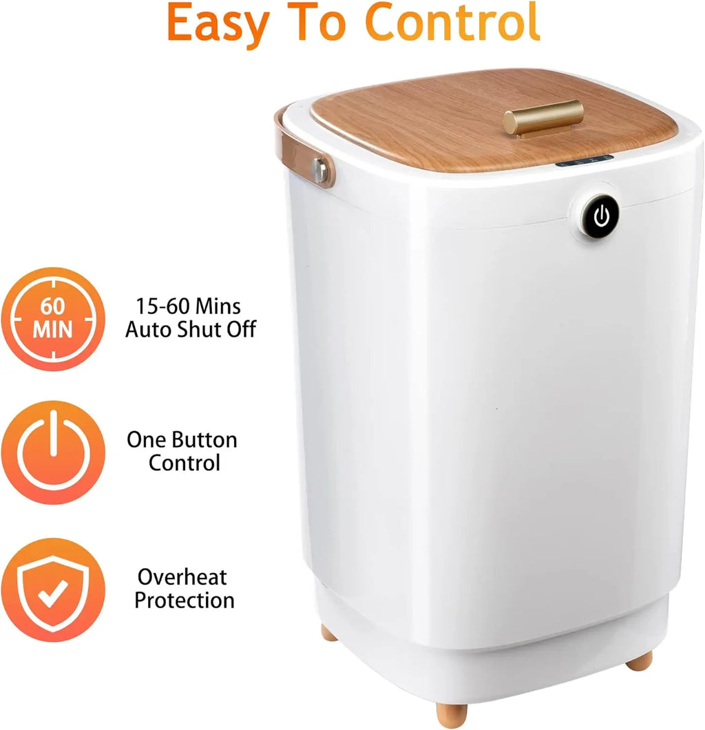 Large Portable Towel Warmer for Bathroom, Heats Two Oversized Towels with Timer Auto Shut Off, Yellow