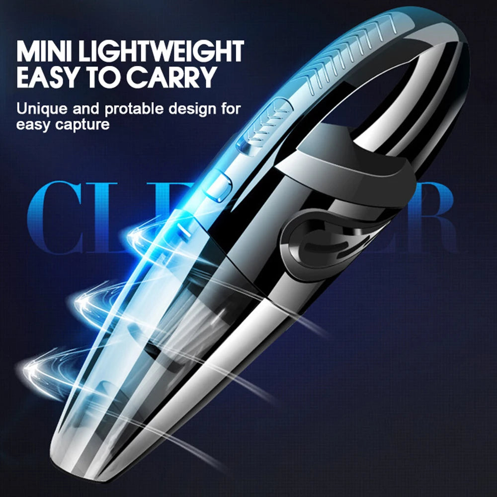 Wireless Handheld Vacuum Cleaner USB Charging Car Vacuum Cleaner Portable Wet&Dry Handheld strong Suction Cordless 12000pa