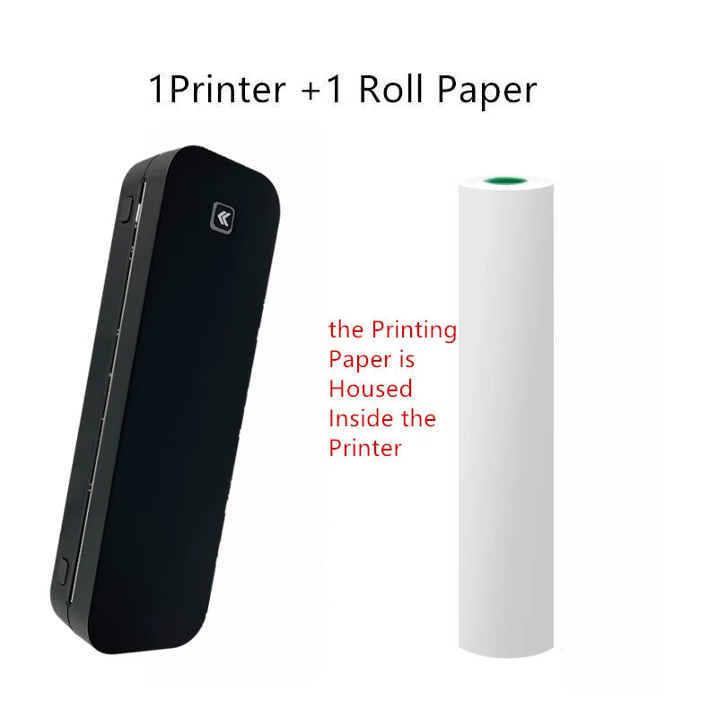 Inkless Portable A4 Thermal Printer Bluetooth PDF Excel Word Document Printing Machine Paper Roll For Office Work Home School
