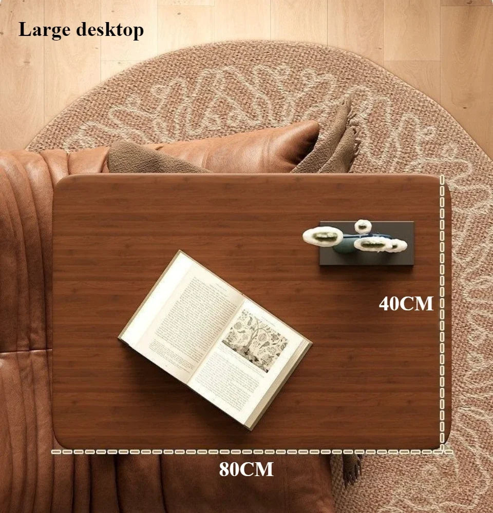 Mobile Bedside Table Household Office Desk Bedroom Folding Tables Student Dormitory Elevating Computer Desk Movable Workbench