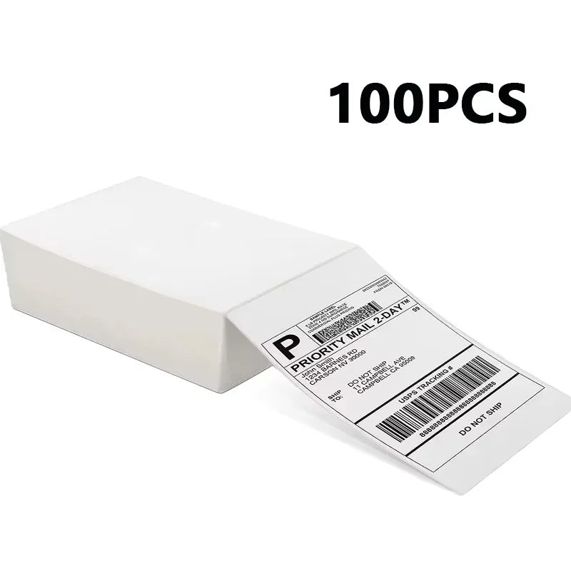 4"x6" inch Thermal Label Paper 100x150mm 100/500PCS For Thermal Shipping Labels DHL UPS Express Barcode For 9220/9210/246S/D200