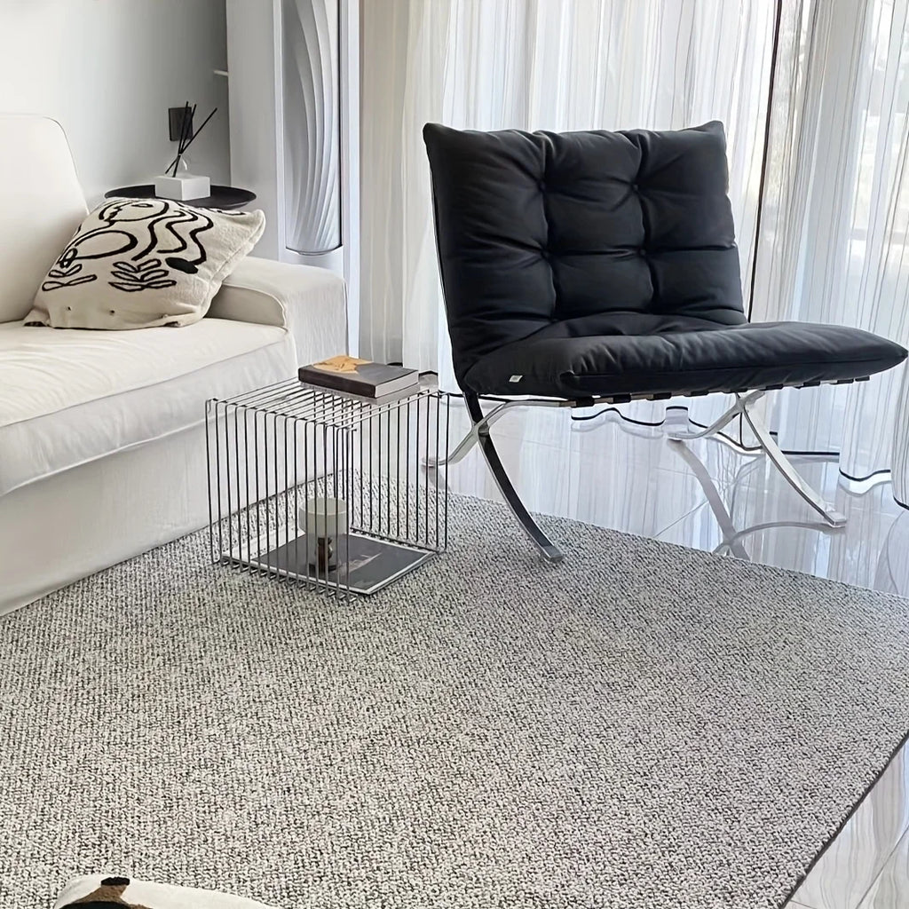 Silvery Metal Geometric Designer Lip-Shaped Stool Creative Storage Solution for Small Apartments Corner Utilization