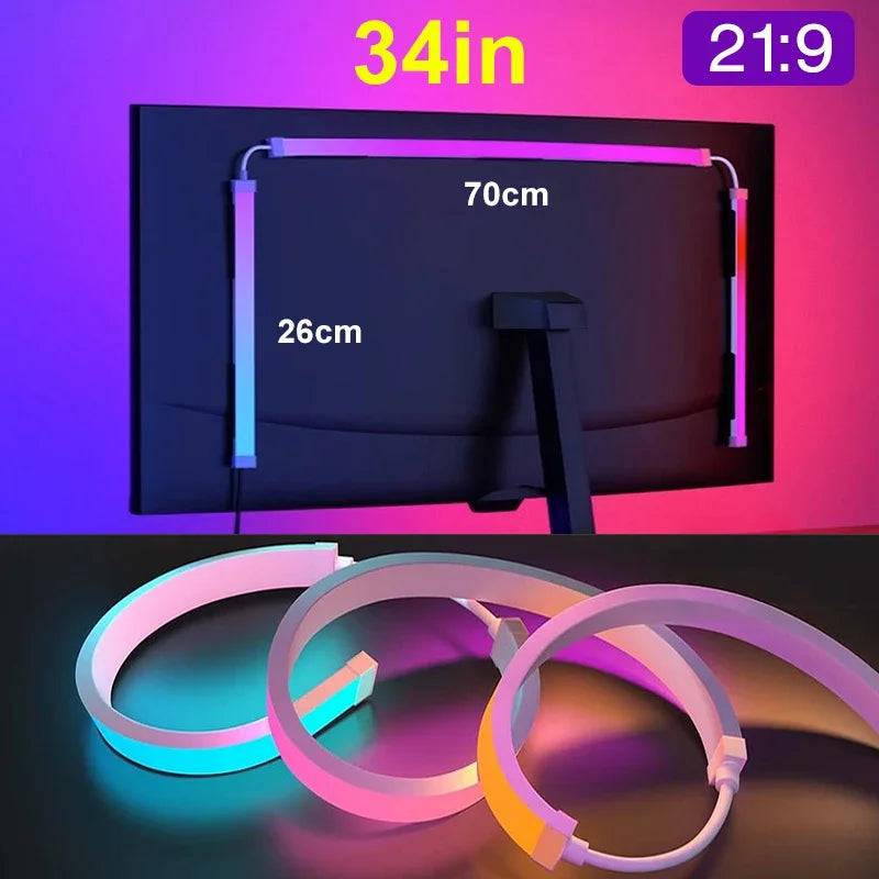 Computer Screen Synchronization Light Strip Monitor Ambilight LED Lights Ambient Lighting PC Backlight Pickup Light Game Room