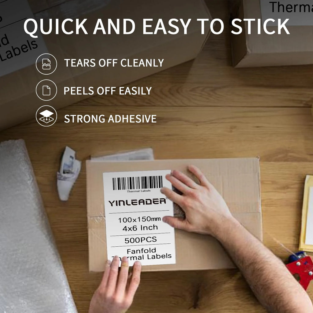 4"x6" inch Thermal Label Paper 100x150mm 100/500PCS For Thermal Shipping Labels DHL UPS Express Barcode For 9220/9210/246S/D200