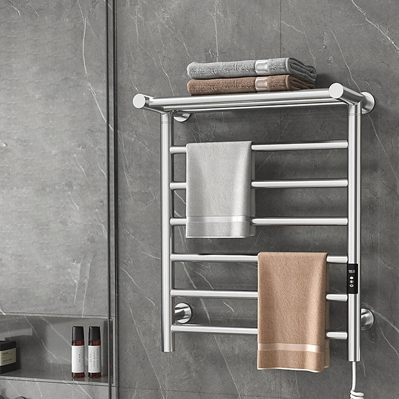 Towel Warmer 304 Stainless Steel 30-70°C adjustment 1-9H timing Smart Heated Electric Towel Rack 50*66*23.5cm 110V/220V